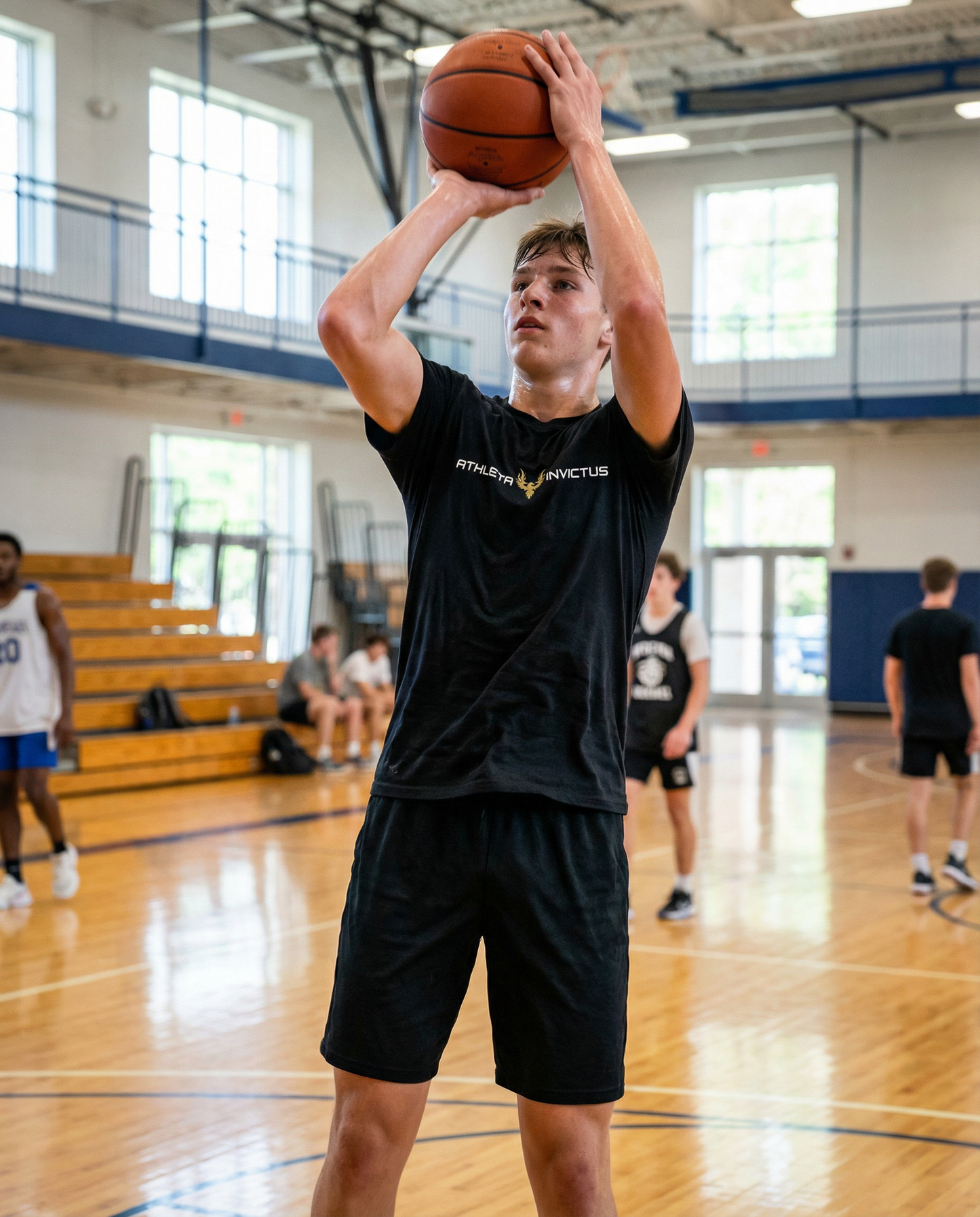 Athleta Invictus Phoenix Emblem Tee - Black